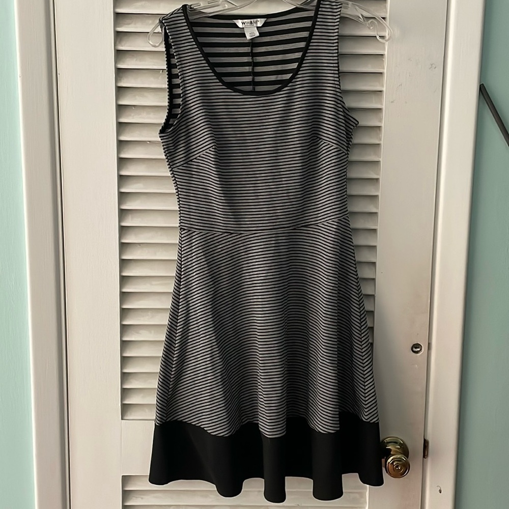WHBM fit and flare tank dress